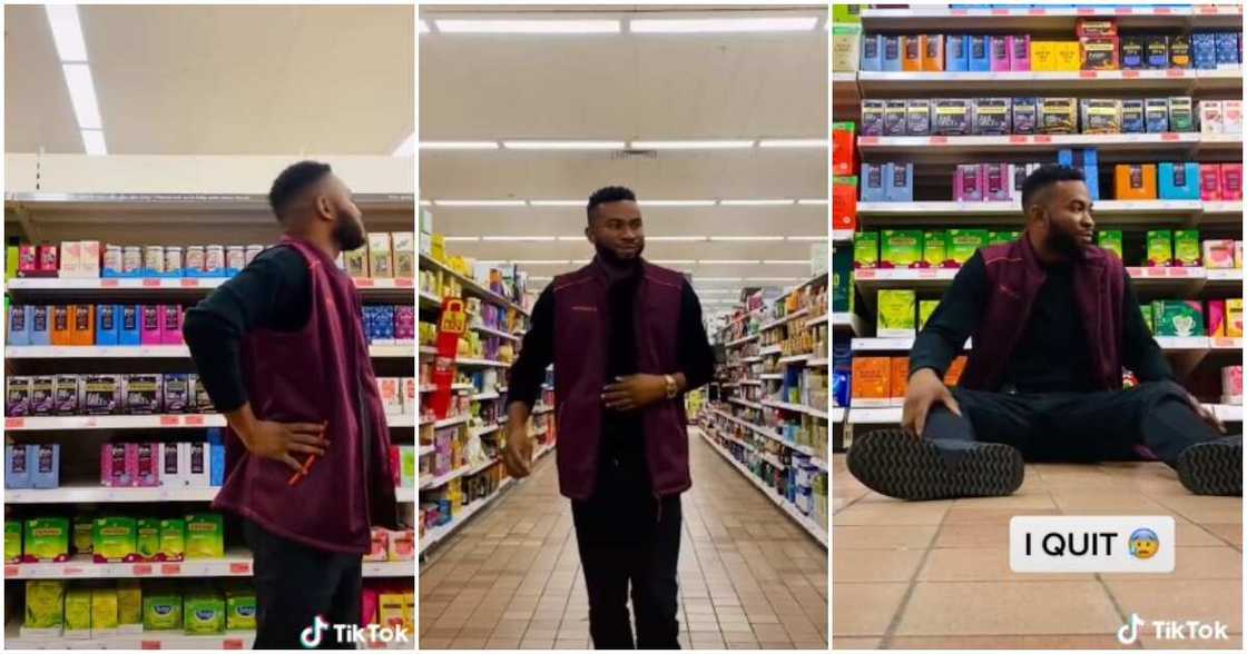 Sainsbury's, Nigerian man in the UK, quit, hospital