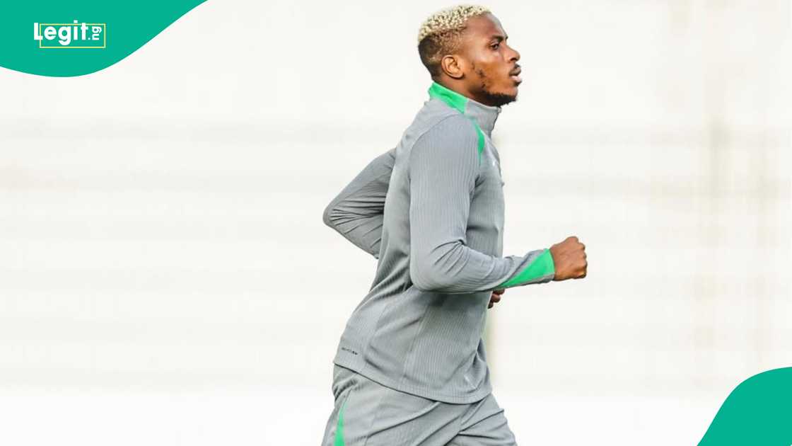 Victor Osimhen, Super Eagles, Nigeria, AFCON 2025, Fes, Morocco. Victor Osimhen, Super Eagles, Nigeria, AFCON 2025, Fes, Morocco.