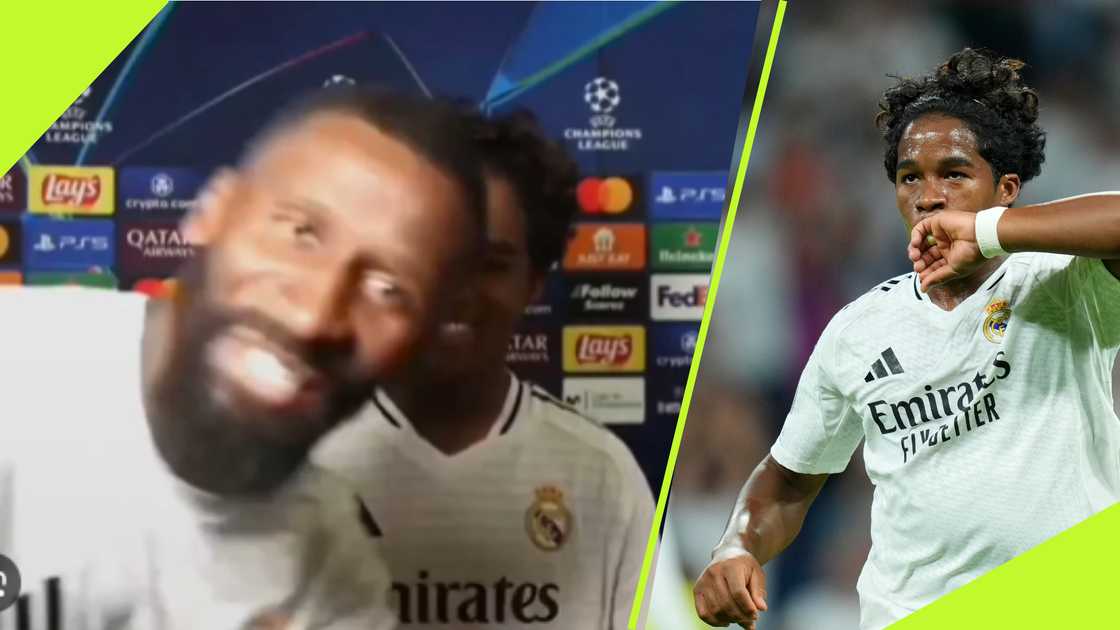 Antonio Rudiger hilariously interrupts Endrick's interview to say just his 'nickname' Antonio Rudiger hilariously interrupts Endrick's interview to say just his 'nickname'