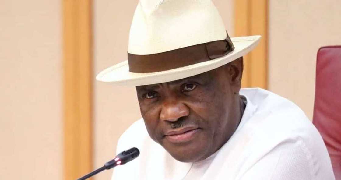 Gwamna Nyesom Wike na jihar Ribas. Gwamna Nyesom Wike na jihar Ribas.