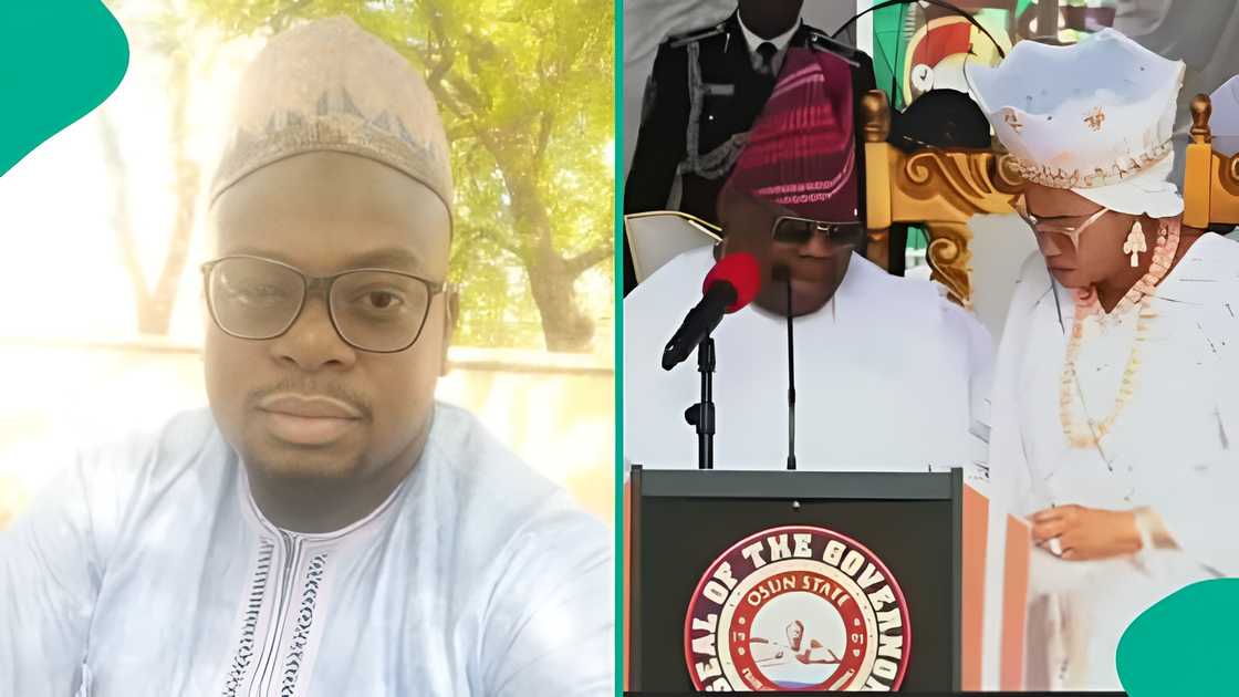 Nigerian man notices detail in Oluremi Tinubu’s viral clip with Adeleke