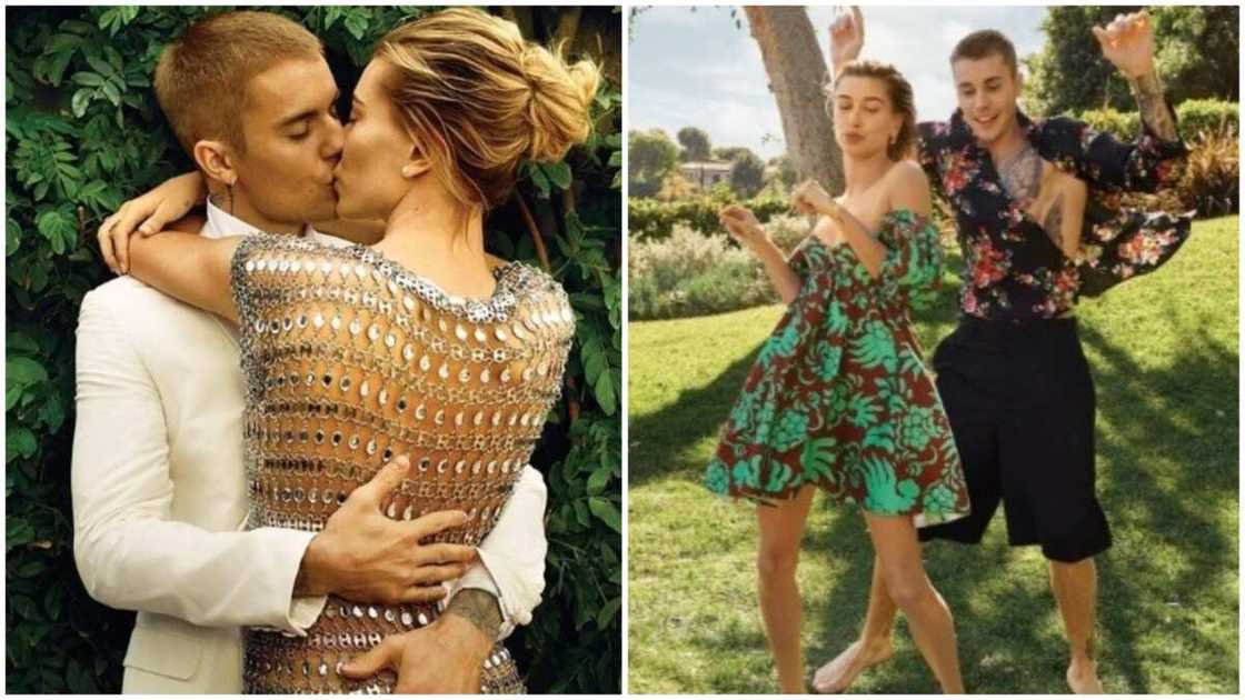 Photos of Justin Beiber and his wife, Hailey. Photos of Justin Beiber and his wife, Hailey.