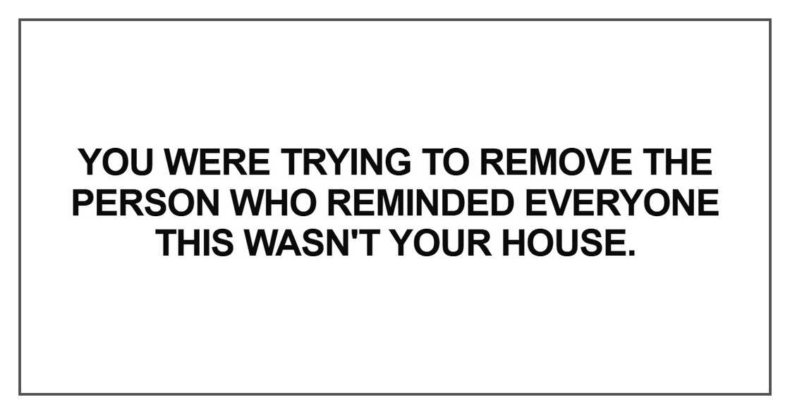 You were trying to remove the person You were trying to remove the person