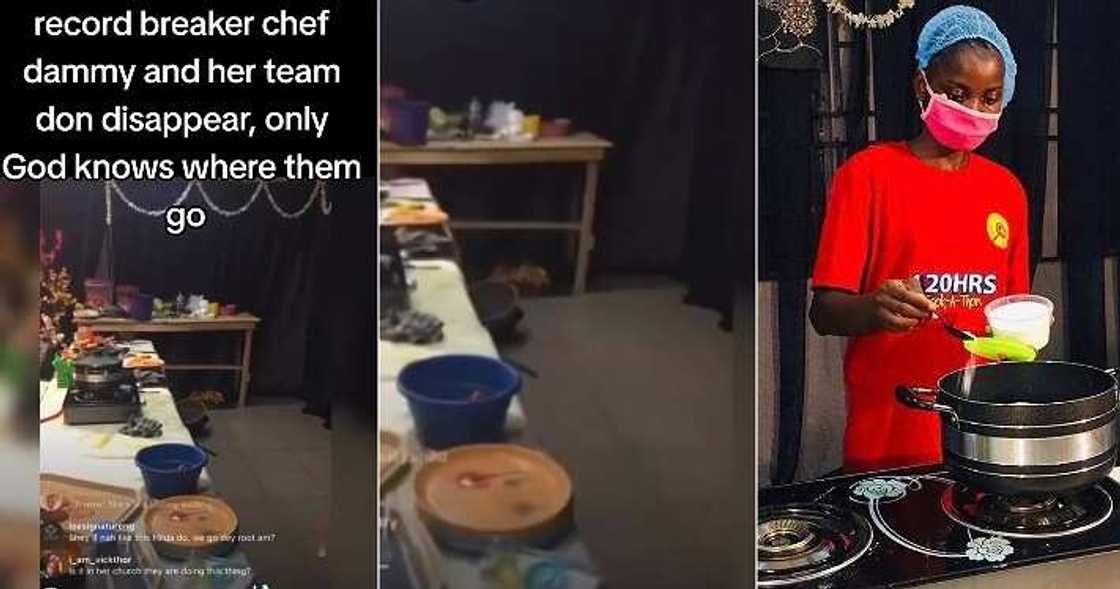 Moment chef Dammy and her team left the venue Moment chef Dammy and her team left the venue