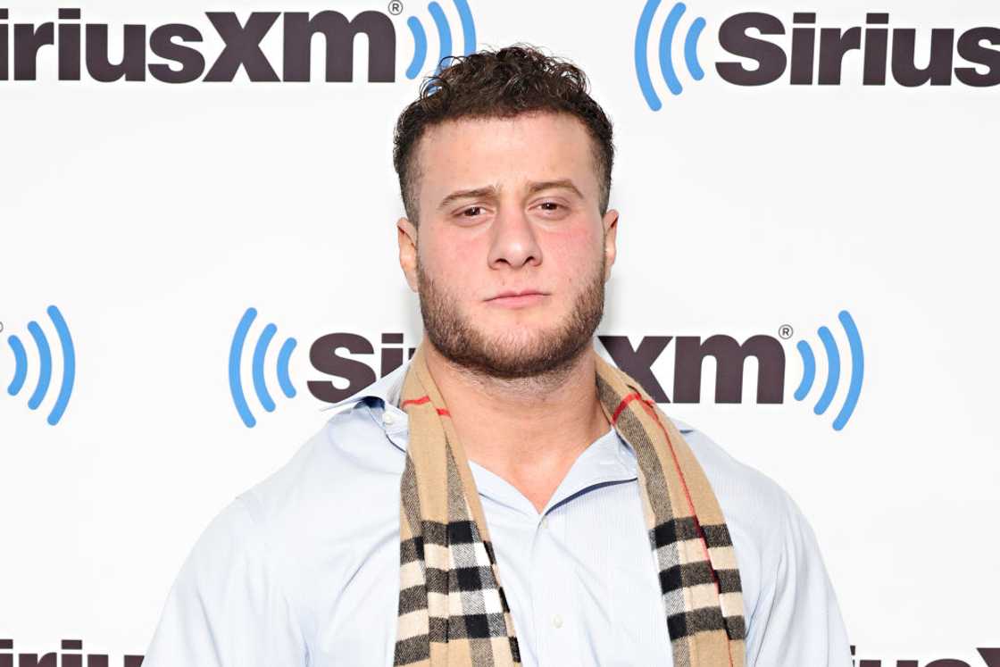 Wrestler Maxwell Jacob Friedman posing at the SiriusXM Studios