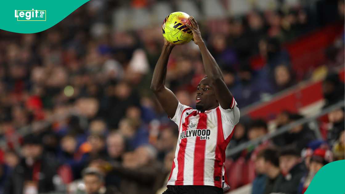 Michael Kayode attempting his dangerous throw in the Premier League. Photo: Richard Heathcot