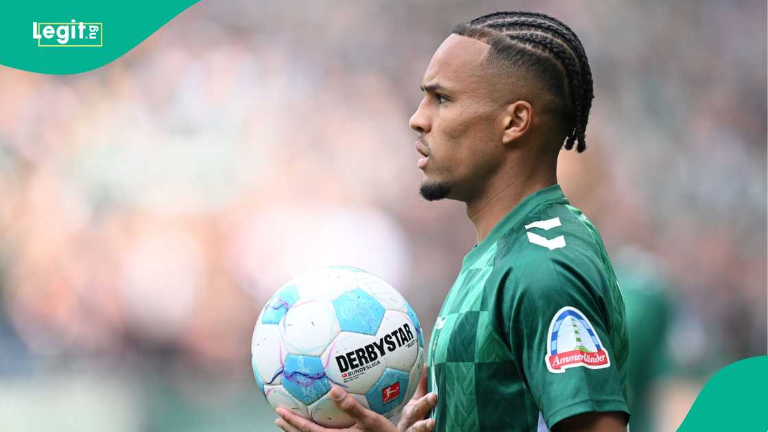 Felix Agu, Werder Bremen, VfL Bochum, Weserstadion, Bremen, Germany. Felix Agu, Werder Bremen, VfL Bochum, Weserstadion, Bremen, Germany.