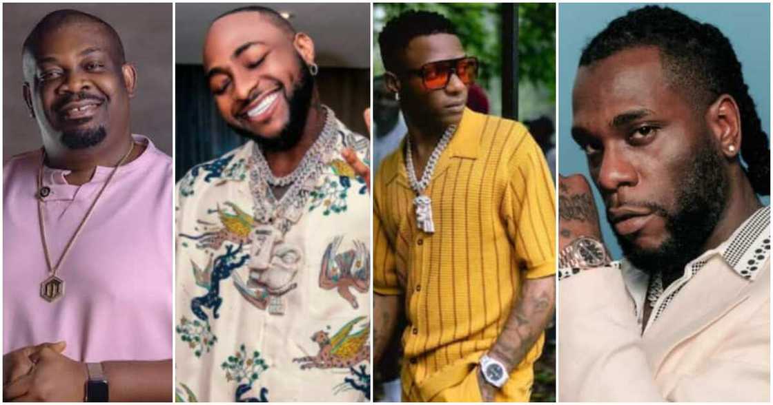 Davdido, Burna Boy, Don Jazzy, Wizkid Davdido, Burna Boy, Don Jazzy, Wizkid