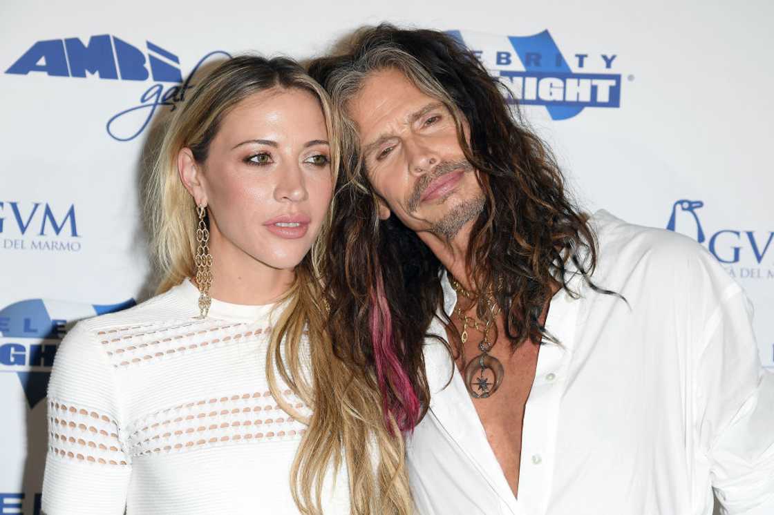 Aimee Preston and Steven Tyler in Rome, Italy.