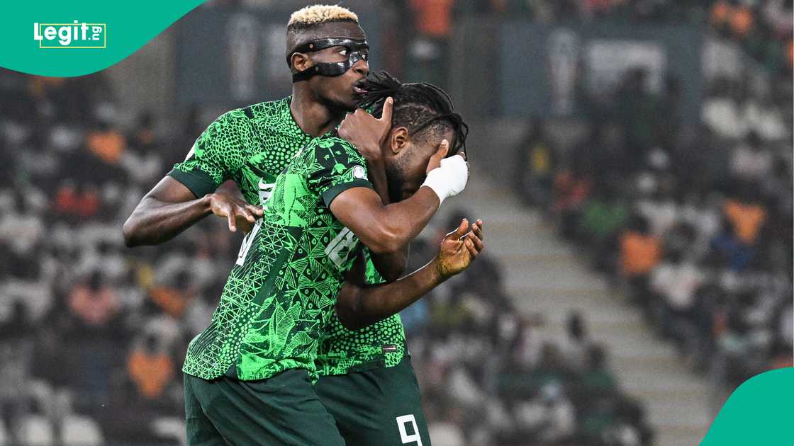 Ademola Lookman, Victor Osimhen, Super Eagles, Nigeria, AFCON 2023, Ivory Coast. Ademola Lookman, Victor Osimhen, Super Eagles, Nigeria, AFCON 2023, Ivory Coast.