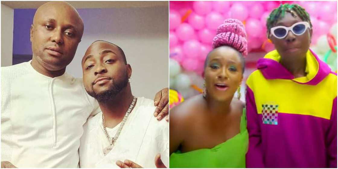Davido's logistics manager, DJ Cuppy and Zlatan Ibile Davido's logistics manager, DJ Cuppy and Zlatan Ibile
