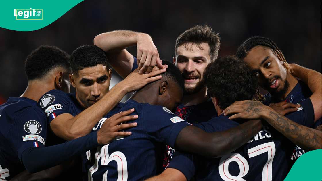 Achraf Hakimi, Khvicha Kvaratskhelia, Bradley Barcola, João Neves, Nuno Mendes, PSG, Atalanta. Achraf Hakimi, Khvicha Kvaratskhelia, Bradley Barcola, João Neves, Nuno Mendes, PSG, Atalanta.