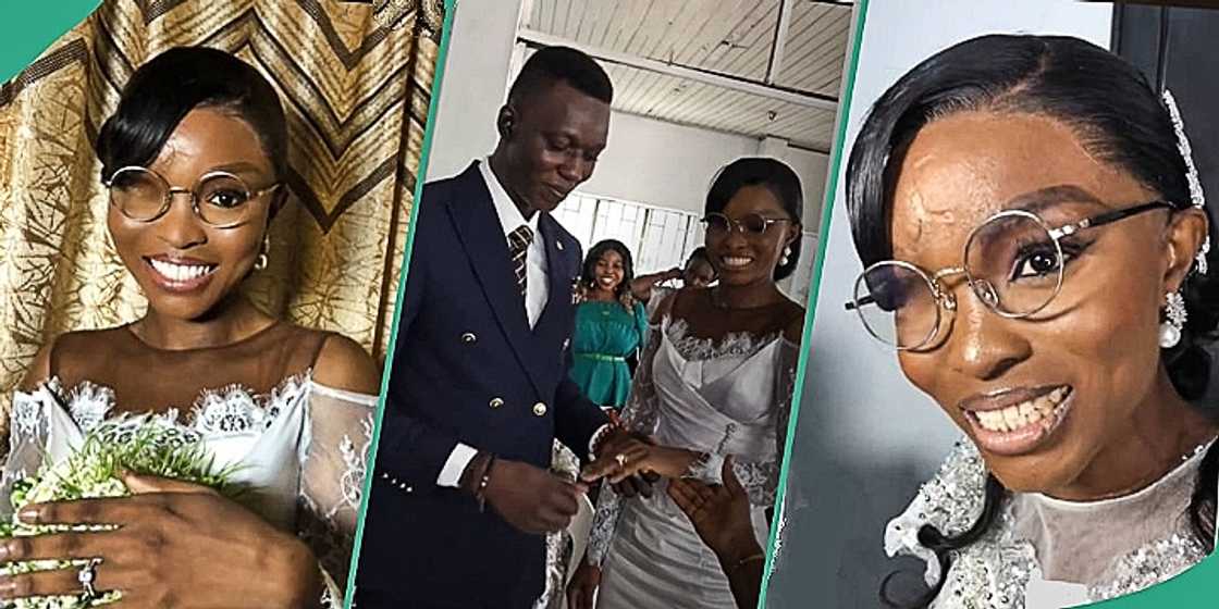 Visually impaired bride weds her lover