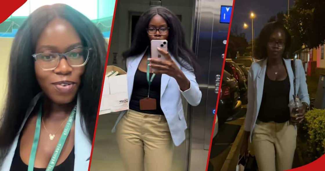 TikToker celebrates last day at work. TikToker celebrates last day at work.