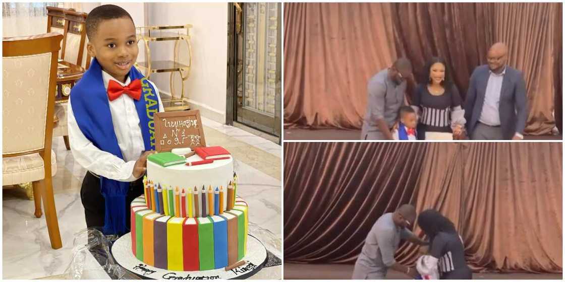 Actress Tonto Dikeh’s attends son's graduation. Actress Tonto Dikeh’s attends son's graduation.
