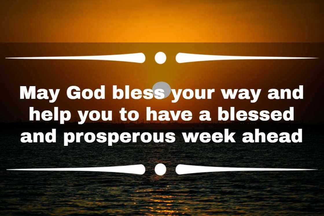 Prayers for the new week