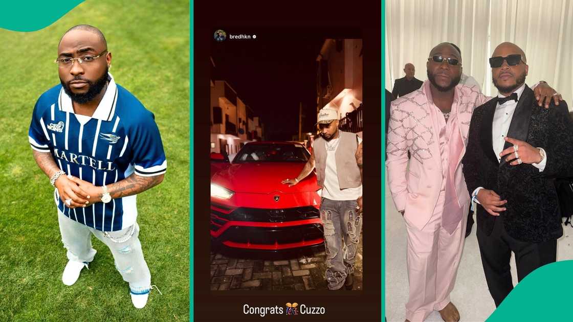 Davido reacts to B-Red’s Lamborghini Urus and Sina Rambo’s Mercedes-Benz G-Wagon Davido reacts to B-Red’s Lamborghini Urus and Sina Rambo’s Mercedes-Benz G-Wagon