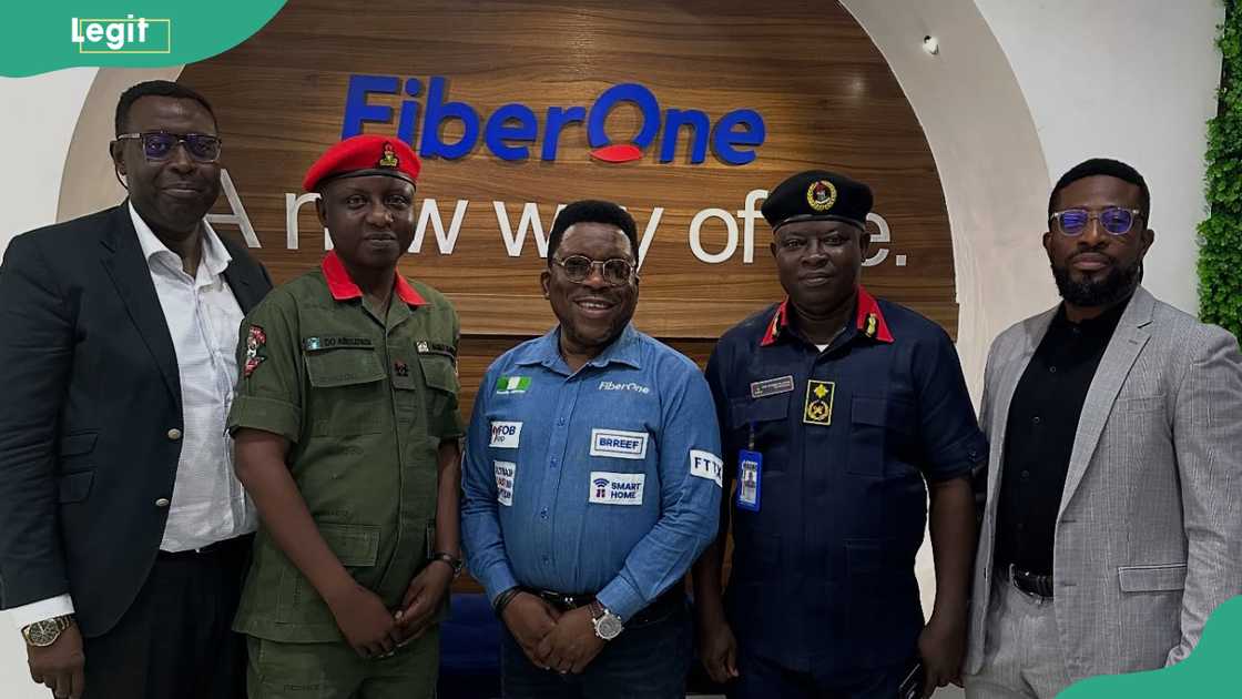 FiberOne staffs and two officers FiberOne staffs and two officers