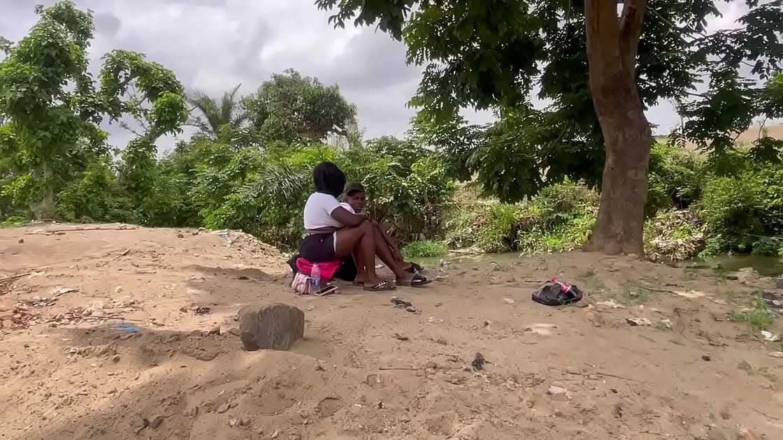 Adult film performers outdoor Adult film performers outdoor