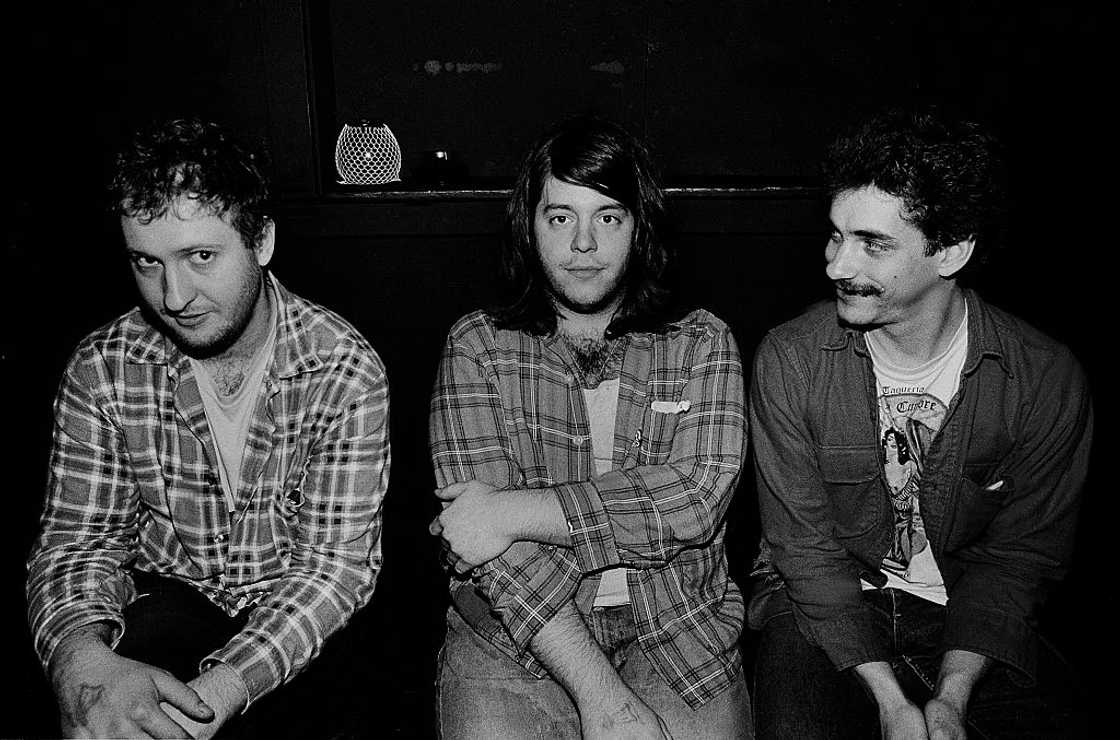 A black and white photo of the Husker Du A black and white photo of the Husker Du