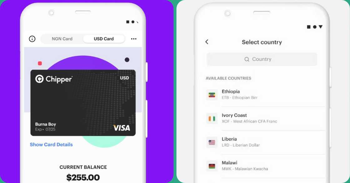 Chipper Cash virtual dollar card Chipper Cash virtual dollar card
