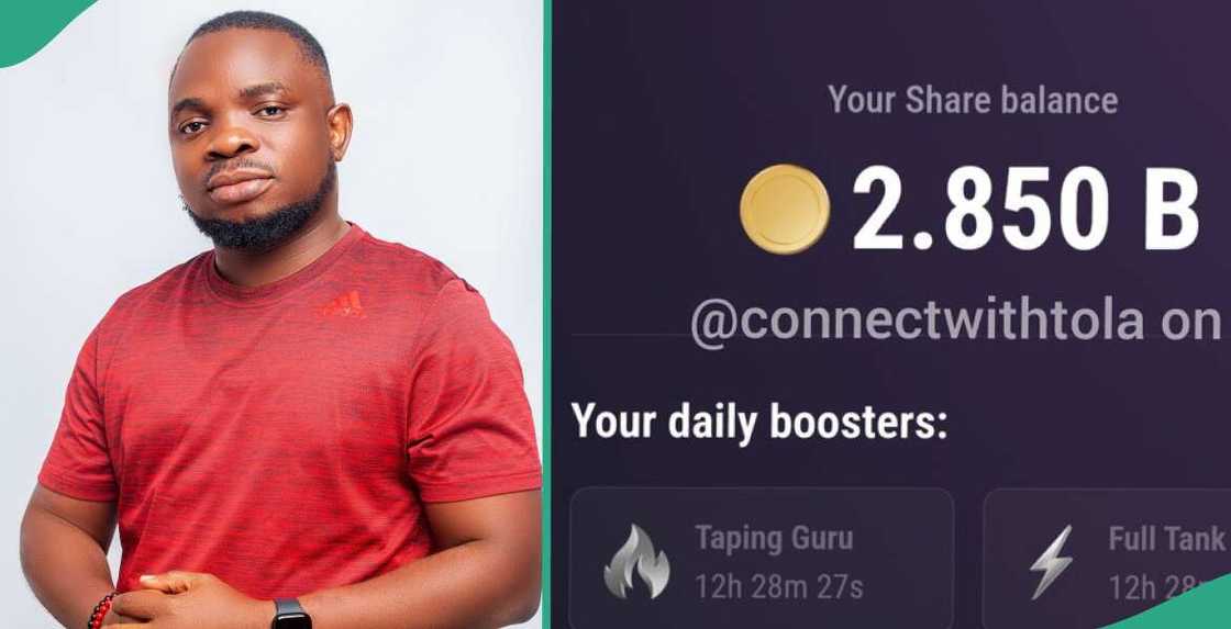 Man flaunts wallet as he hits 2 billion on Tapswap after making N9 million on Notcoin