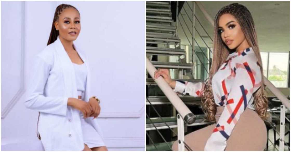 BBN's Nengi and a fan Portia BBN's Nengi and a fan Portia