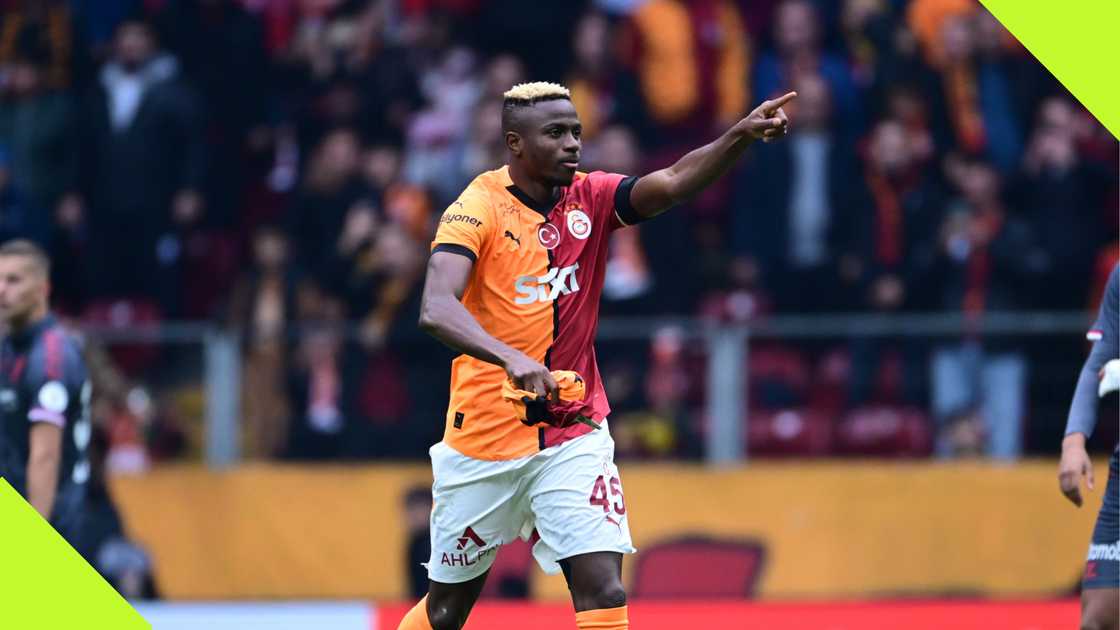 Victor Osimhen, Galatasaray, Samsunspor, RAMS Park, Istanbul, Turkiye, Super Lig. Victor Osimhen, Galatasaray, Samsunspor, RAMS Park, Istanbul, Turkiye, Super Lig.