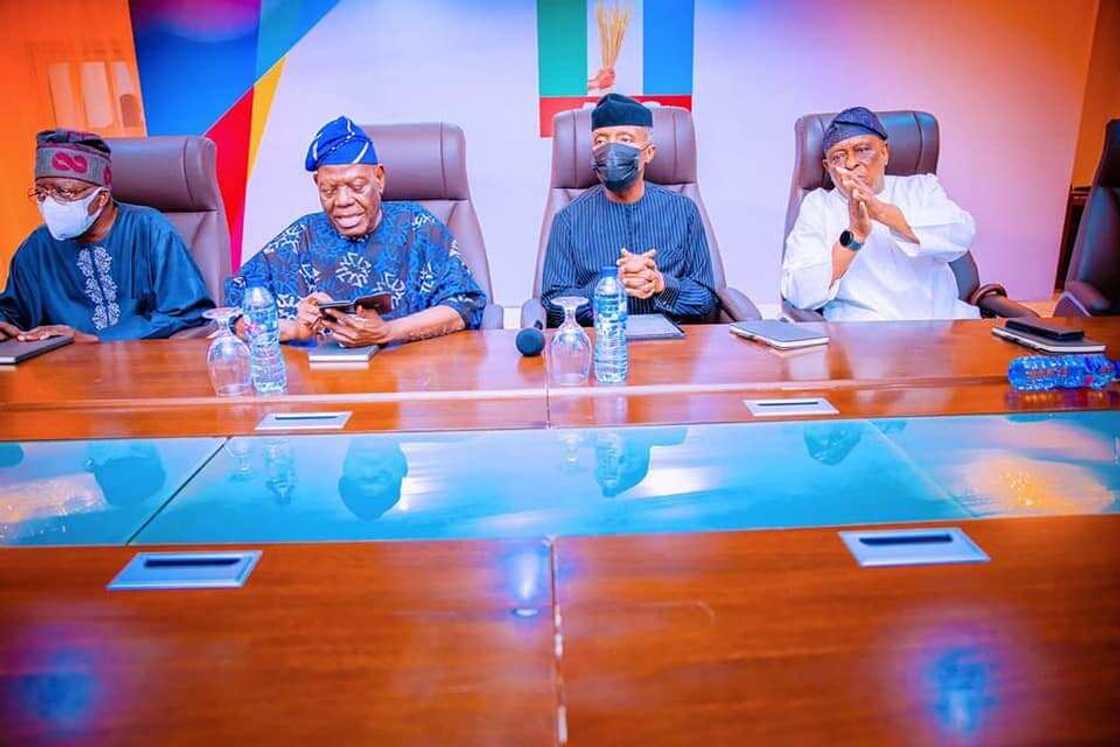 Southwest APC leaders, Tinubu, Osinbajo, APC Southwest Presidential Aspirants Southwest APC leaders, Tinubu, Osinbajo, APC Southwest Presidential Aspirants