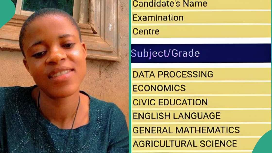 WAEC result of girl who wants to do science course emerges