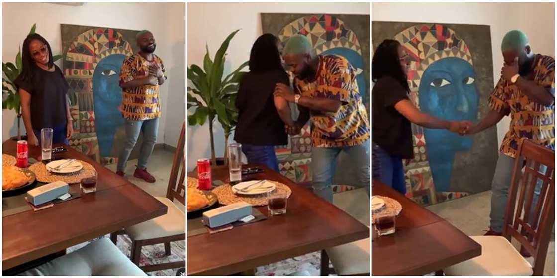 Sweet video of rapper Falz and Asa as they hang out in her Lagos home