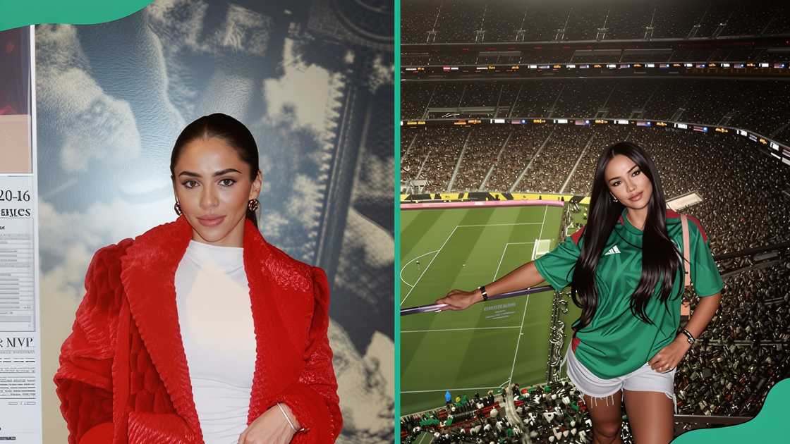 Sydney Warner attends TNF and poses at Levi's Stadium