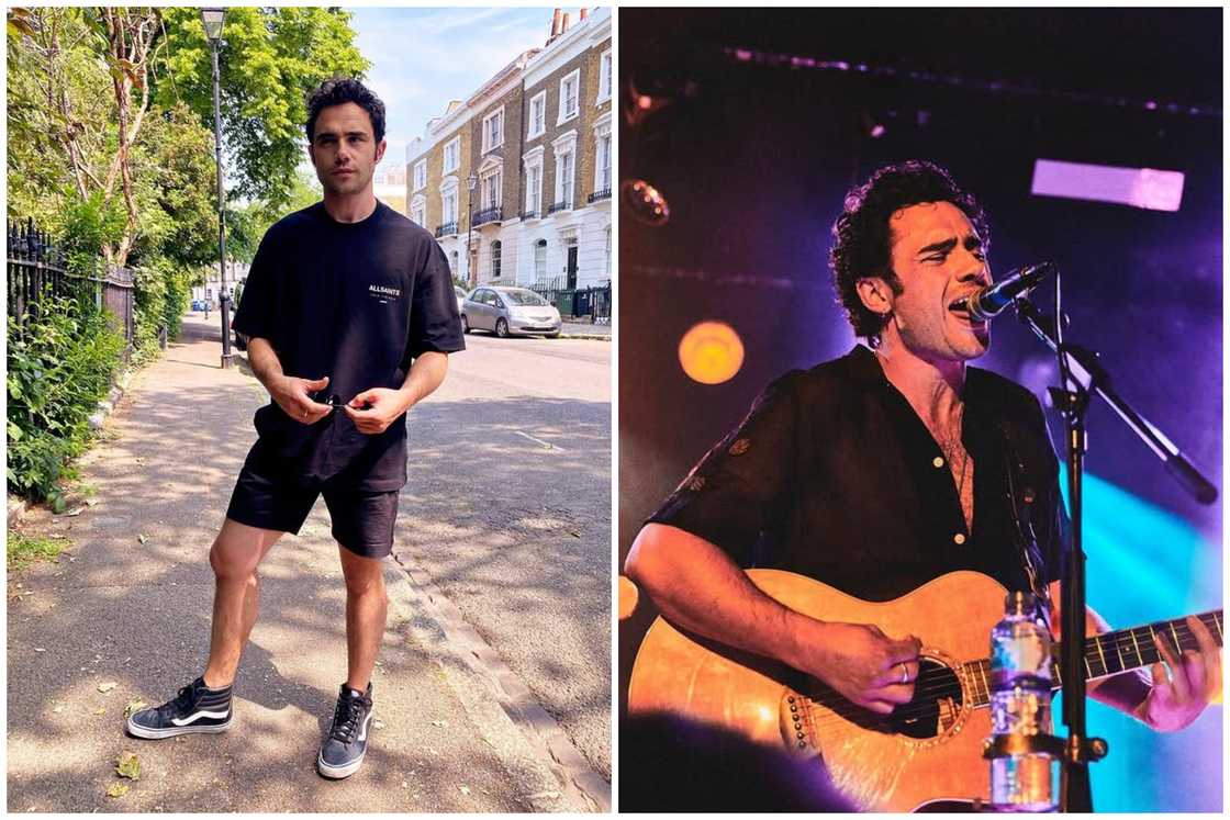 Singer Toby Sebastian posing for a picture by the roadside (L). The singer performs at a past concert (R) Singer Toby Sebastian posing for a picture by the roadside (L). The singer performs at a past concert (R)