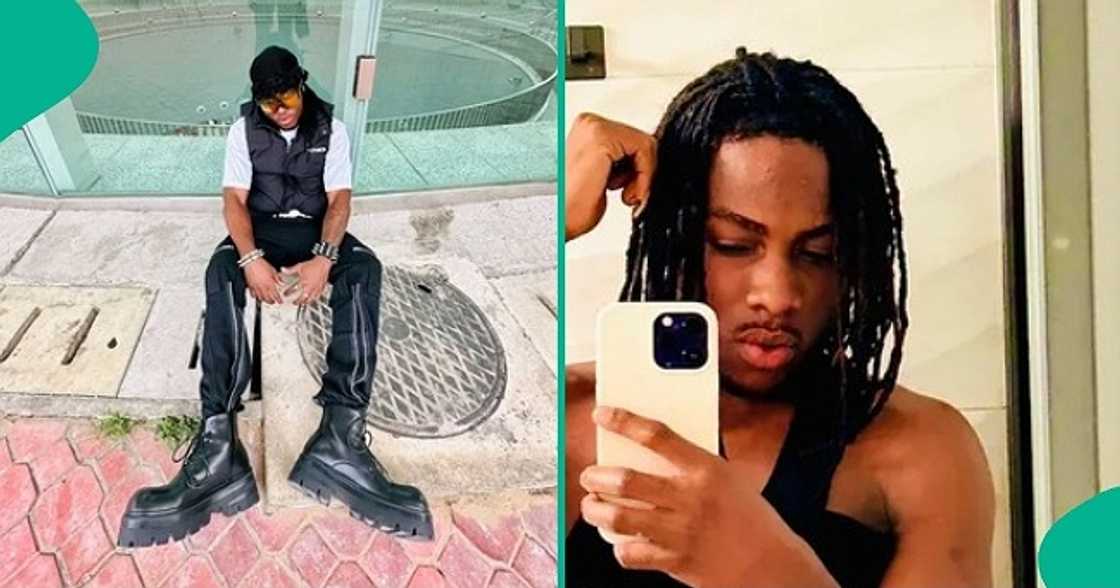Nigerian mum laments over son's new physique after 4 months at the gym. Nigerian mum laments over son's new physique after 4 months at the gym.