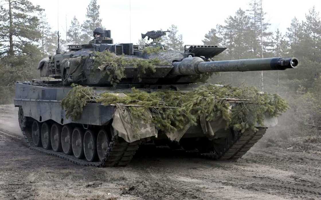 Besides the Leopard battle tanks (pictured), the Marders are high up on the list of items Ukraine has urged Berlin to supply