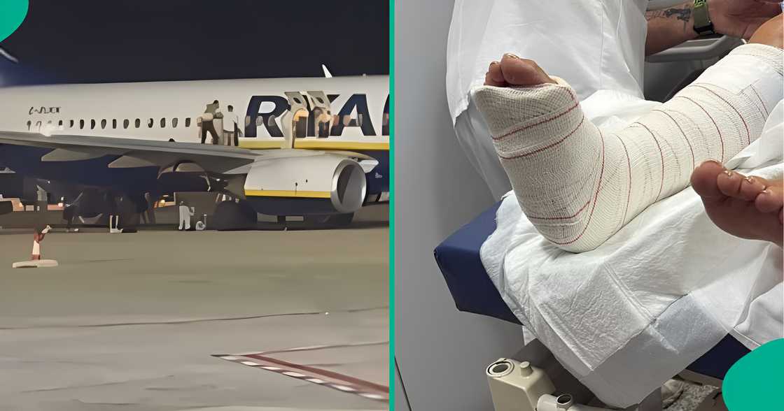 A 56-year-old woman who jumped off a Ryanair plane’s wing after a fire alert shares her “terrifying” experience. A 56-year-old woman who jumped off a Ryanair plane’s wing after a fire alert shares her “terrifying” experience.