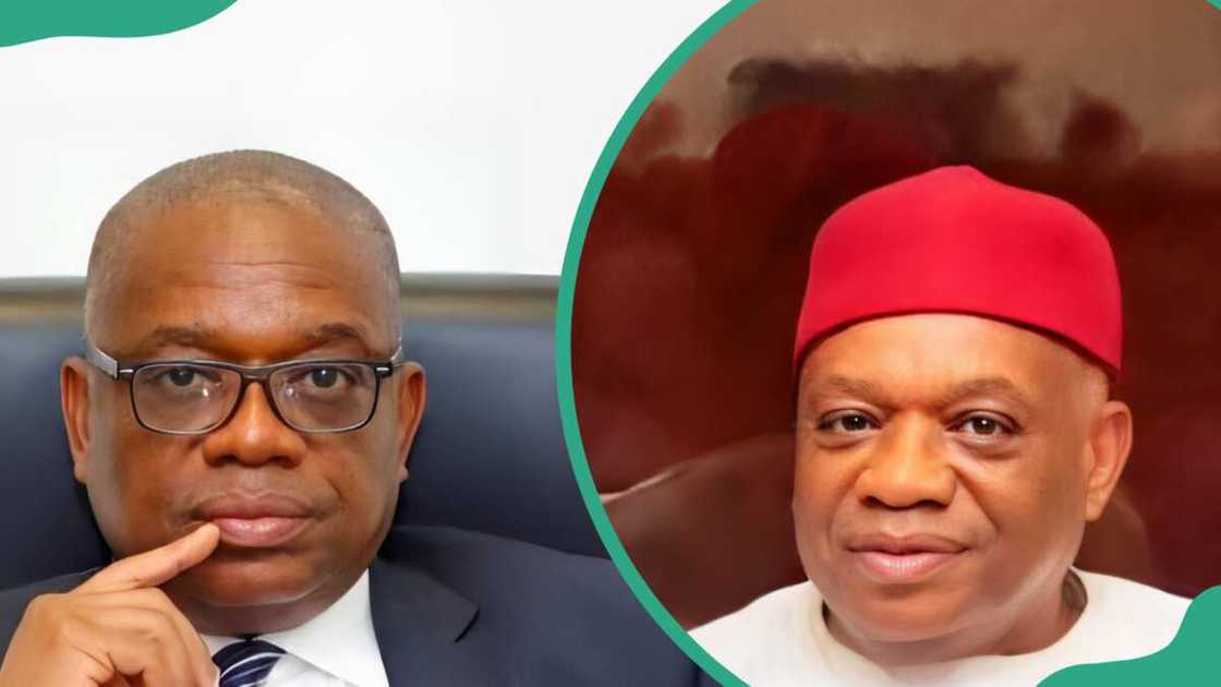 Senator Orji Kalu in his office Senator Orji Kalu in his office