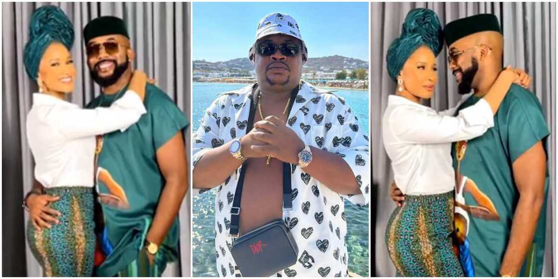 Banky W with wife Adesua Etomi, Cubana Chiefprist, Banky W and wife Adesua Etomi Banky W with wife Adesua Etomi, Cubana Chiefprist, Banky W and wife Adesua Etomi