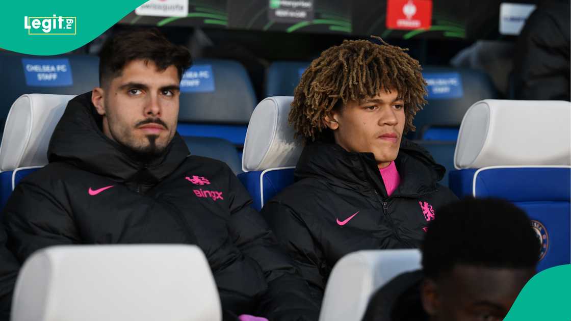 Pedro Neto, Landon Emenalo, Chelsea, Legia Warsaw, Stamford Bridge, London, England, UEFA Europa Conference League. Pedro Neto, Landon Emenalo, Chelsea, Legia Warsaw, Stamford Bridge, London, England, UEFA Europa Conference League.