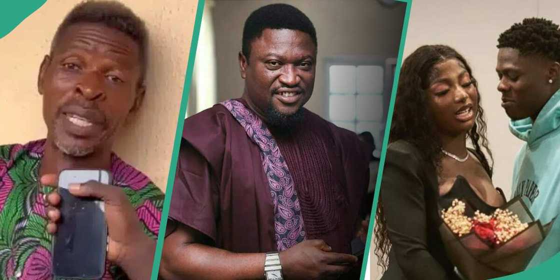 Mohbad's father, Actor Femi Branch, Mohbad and wife Wumi Mohbad's father, Actor Femi Branch, Mohbad and wife Wumi