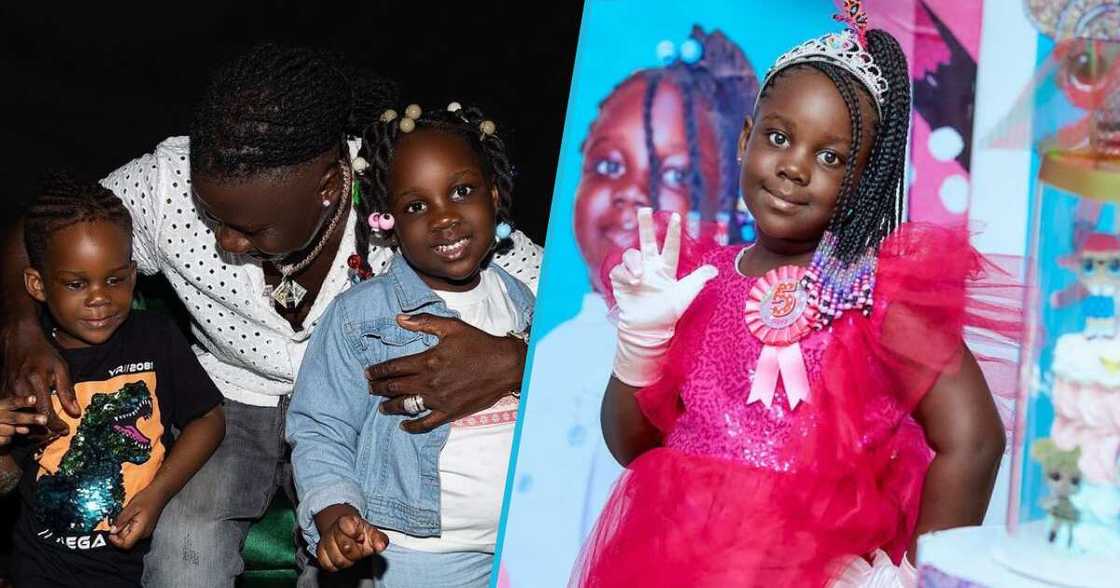 Stonebwoy and his kids in photos Stonebwoy and his kids in photos