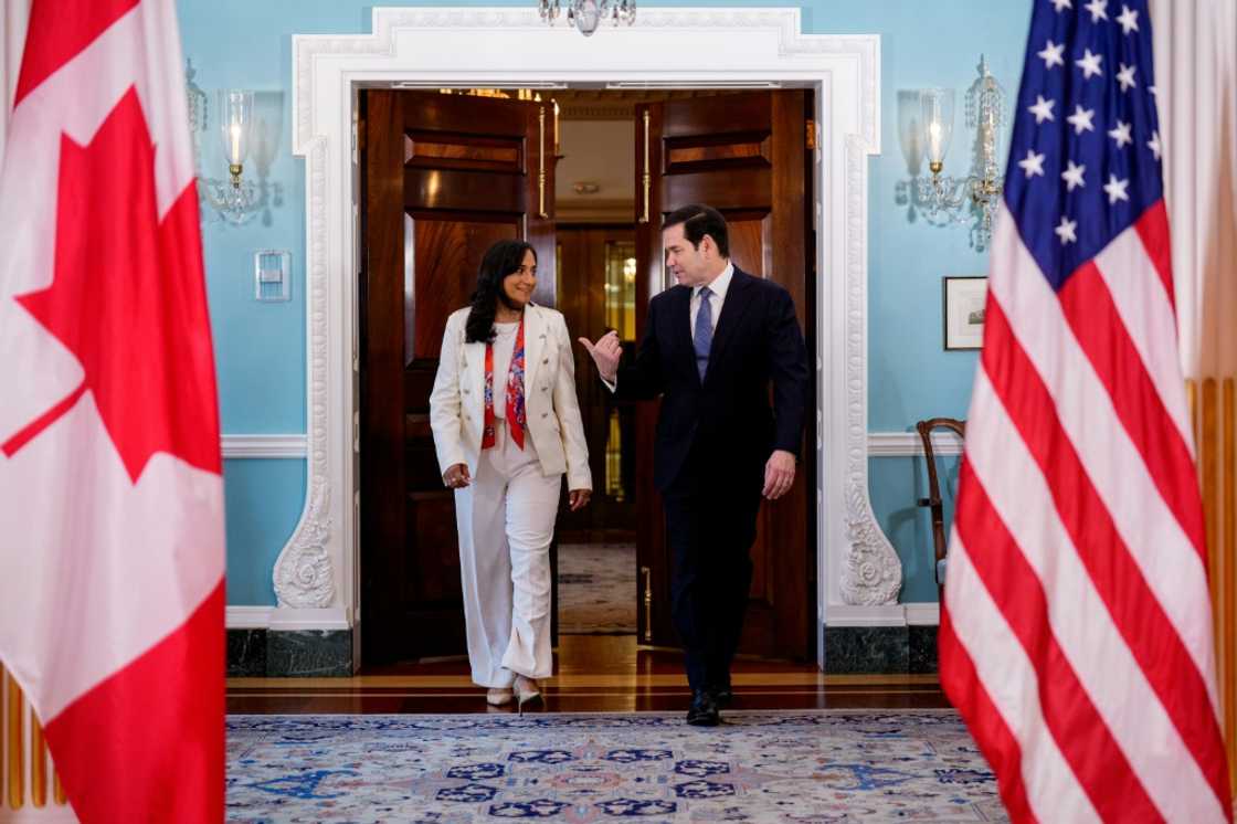 Secretary of State Marco Rubio and Canadian Foreign Minister Anita Anand in Washington in August