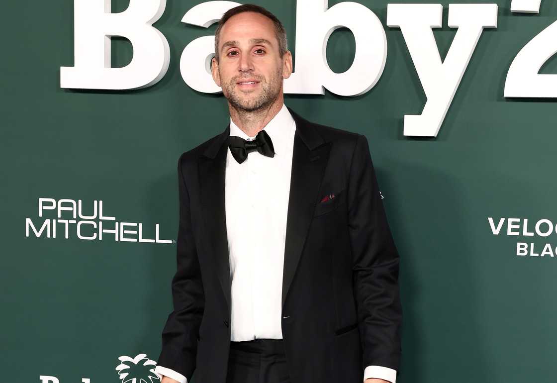 Michael Rubin poses on the red carpet of the 2024 Baby2Baby Gala Michael Rubin poses on the red carpet of the 2024 Baby2Baby Gala