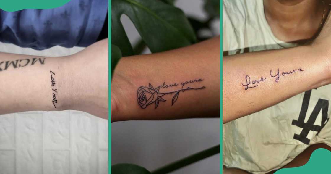 Love Yourz tattoos on the wrist Love Yourz tattoos on the wrist