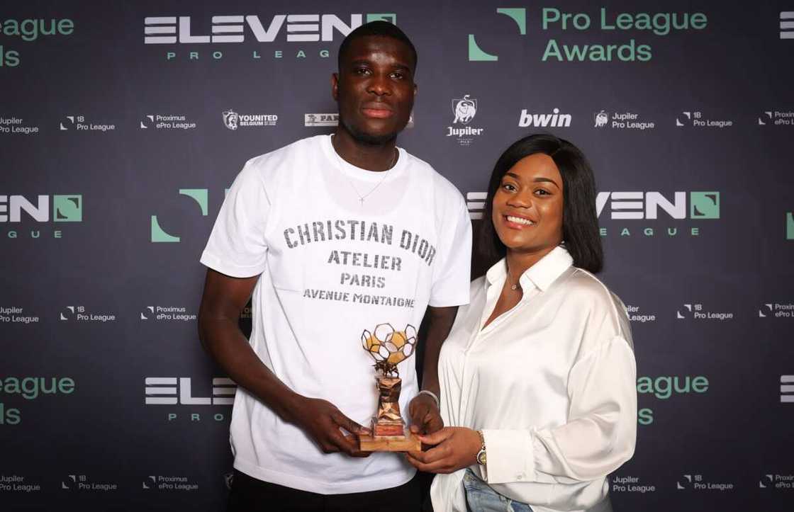 Paul Onuachu and wife.