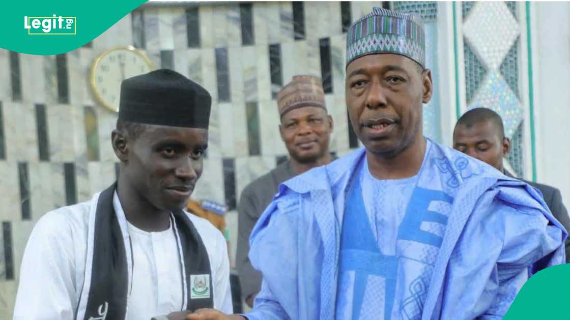 Gwamna Zulum da mahaddacin Kur'ani Gwamna Zulum da mahaddacin Kur'ani