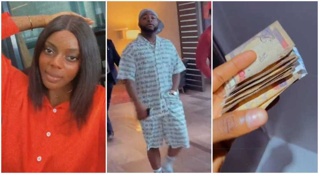 Nigerian lady, Kosi Oranu who works at the airport has shares video of free money and celebrities she sees at her work place.