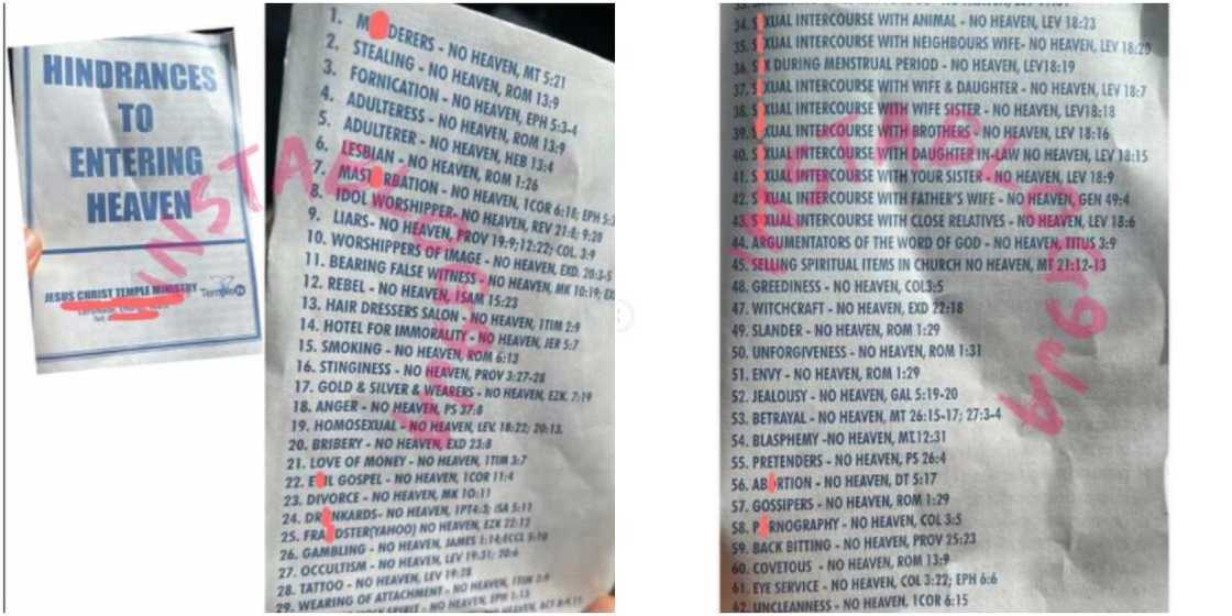 Church pamphlet Church pamphlet