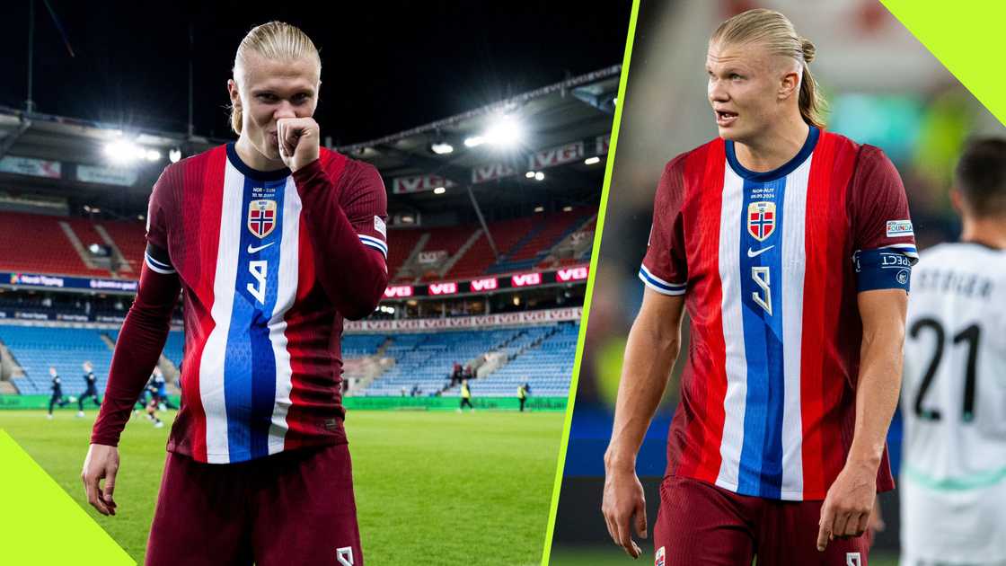 Man City forward Erling Haaland has hinted he will soon become a dad following his cryptic celebration and social media post after starring for Norway.