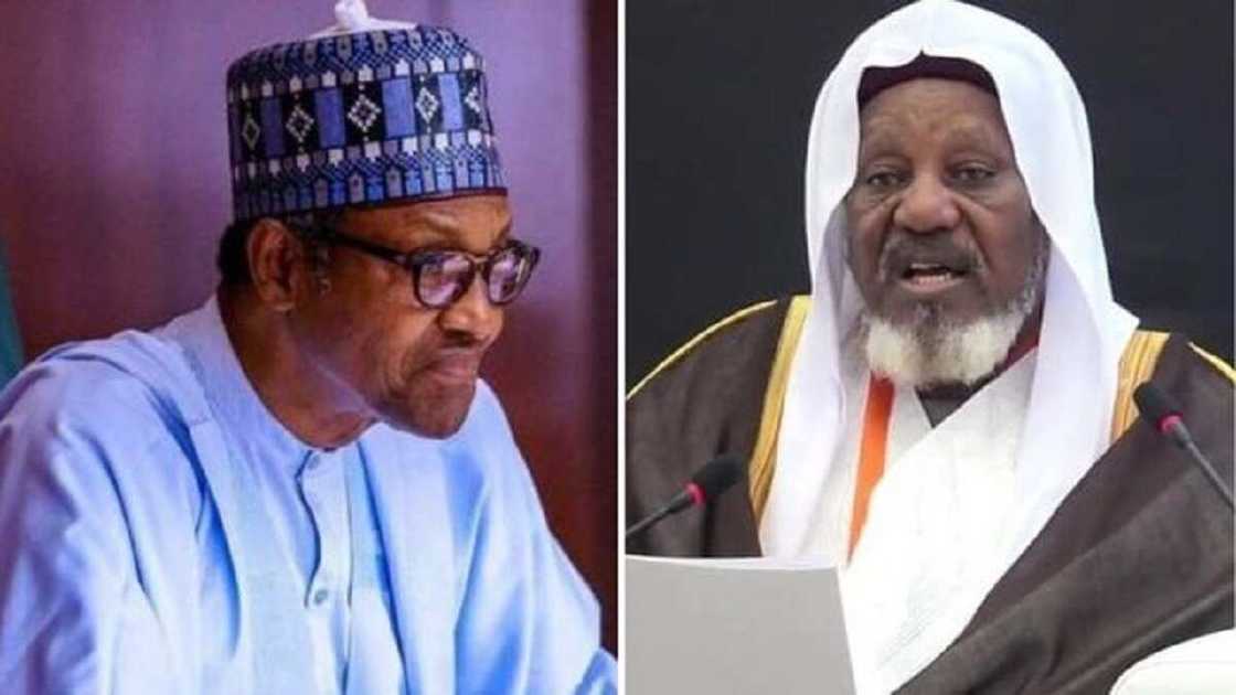 Shugaba Buhari da shehin malami, Sharif Saleh Shugaba Buhari da shehin malami, Sharif Saleh